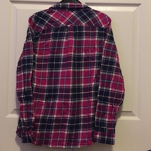 Pink/Blue/White Plaid Weatherproof Flannel - Picture 2 of 8